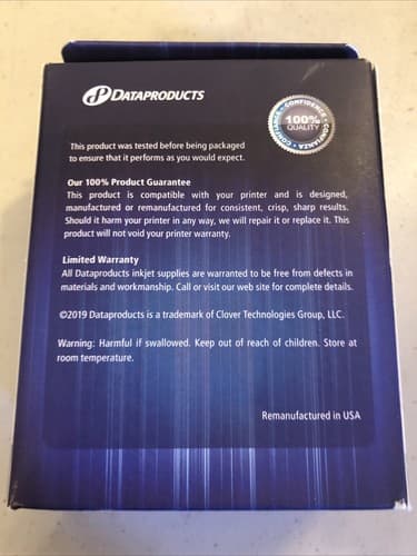 Dataproducts High Yield Printer Ink Cartridge - HP 65XL BLACK brand new In Box - Thumbnail 3
