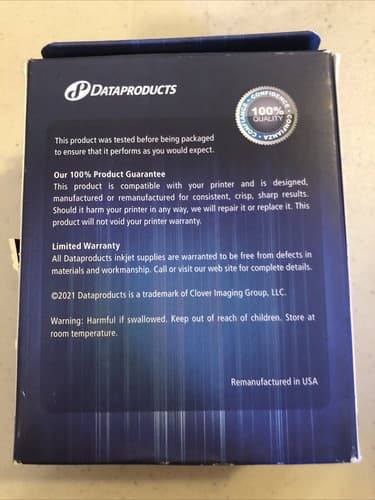 New Dataproducts Re manufactured Inkjet Cartridge Replaces FOR HP 67XL Black - Thumbnail 3