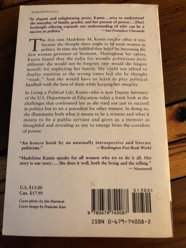 AUTOGRAPHED Living a Political Life: One of America's First Woman Governors - Thumbnail 5