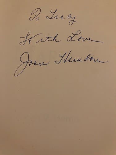 AUTOGRAPHED Maria X 1st Edition Hardcover Joan V Herndon - Image 1