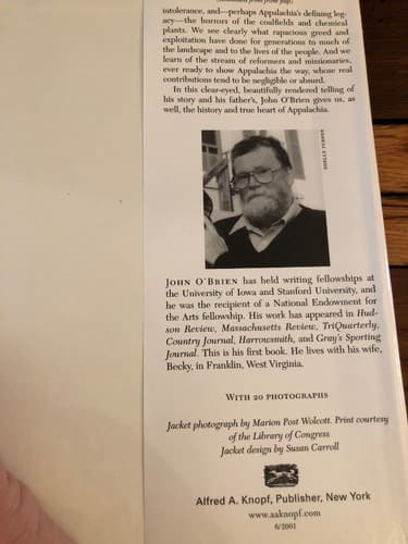 AUTOGRAPHED At Home in the Heart of Appalachia John O’ Brien 2nd Printing - Thumbnail 4