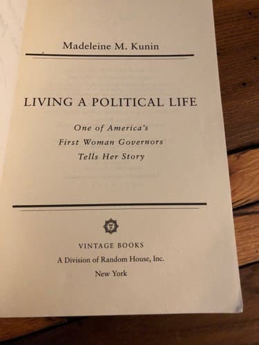 AUTOGRAPHED Living a Political Life: One of America's First Woman Governors - Thumbnail 3