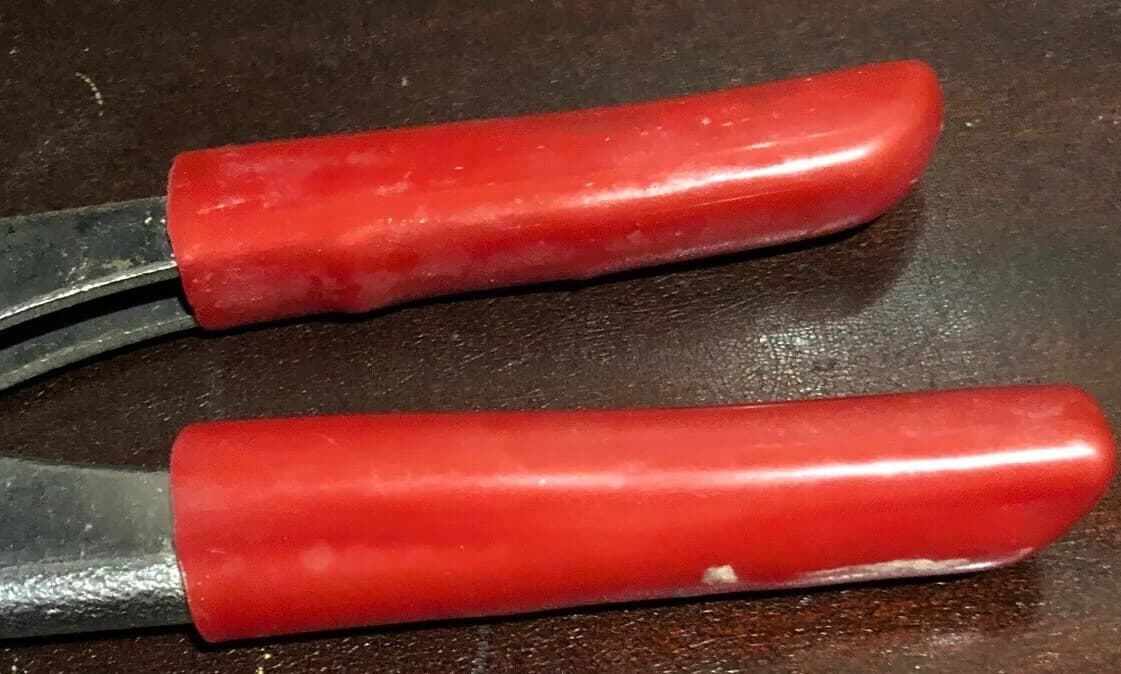 Wire Stripper Crimper Pliers Red Handles - Thumbnail 3
