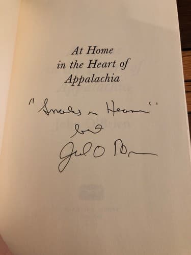 AUTOGRAPHED At Home in the Heart of Appalachia John O’ Brien 2nd Printing - Image 1