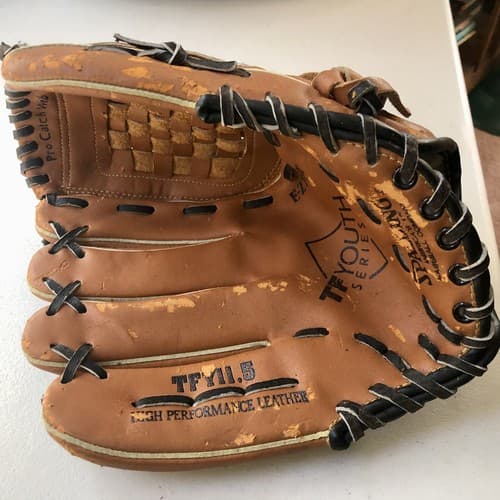 TF-Youth Softball Baseball glove Spalding Sz 11.5 Vintage Left Hand Throw - Thumbnail 2