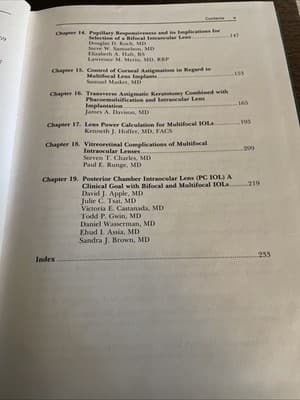 Current Concepts of Multifocal Intraocular Lenses by Lee Nordan (1991) - Thumbnail 6