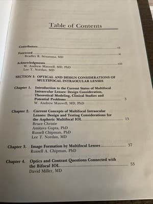 Current Concepts of Multifocal Intraocular Lenses by Lee Nordan (1991) - Thumbnail 4