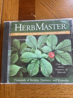 HERB MASTER Complete Herbal Reference Library (CD-ROM 2003, ACR) SEALED CL3 - Image 1