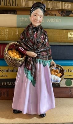 Royal Doulton The Orange Lady Figurine Porcelain Ceramic Basket of Oranges - Image 1