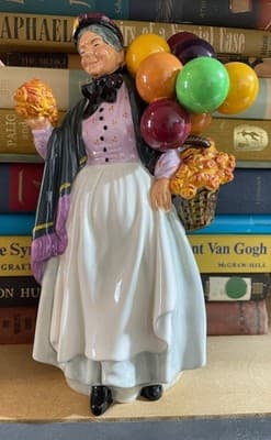 Royal Doulton Figurine Biddy Pennyfarthing HN1843 Porcelain Vintage England - Image 1