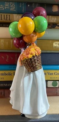 Royal Doulton Figurine Biddy Pennyfarthing HN1843 Porcelain Vintage England - Thumbnail 3