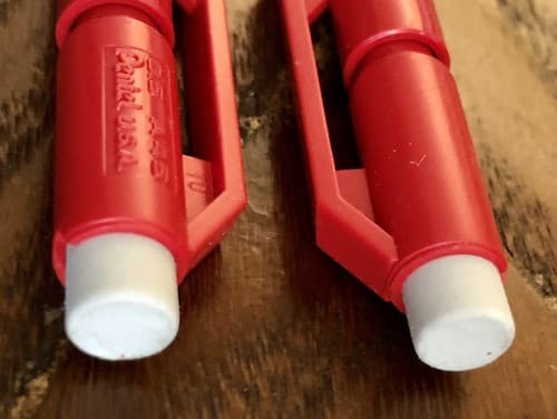 NOS Pentel A45 USA Red Mechanical Pencil 0.5mm Fine Point Eraser Clip - Thumbnail 3