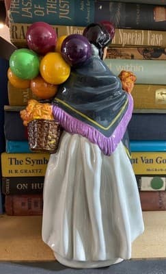 Royal Doulton Figurine Biddy Pennyfarthing HN1843 Porcelain Vintage England - Thumbnail 2