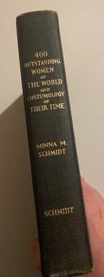 400 Outstanding Women of the World Minna M Schmidt 1933 Hardcover Costumeology - Image 1