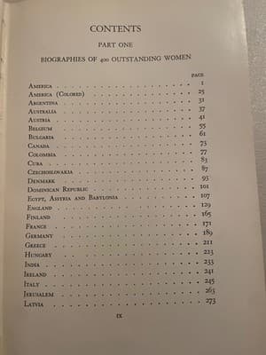 400 Outstanding Women of the World Minna M Schmidt 1933 Hardcover Costumeology - Thumbnail 5