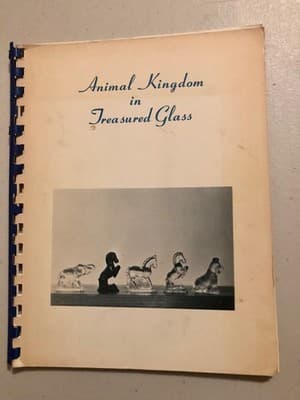 Animal Kingdom in Treasured Glass Book Mary Van Pelt Wanda Huffman 1972 Vintage - Image 1