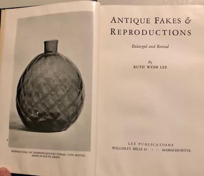Ruth Webb Lee Antique Fakes & Reproductions 7th Ed 1950 HC Blue Illustrated - Thumbnail 6