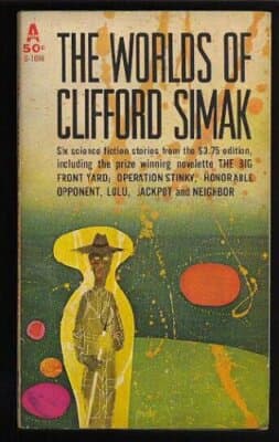 The Worlds of Clifford Simak 1960 ed. well worn covers, acceptable reading copy - Image 1