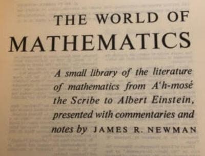 The World of Mathematics, 4 Volume softcover Set - Thumbnail 2
