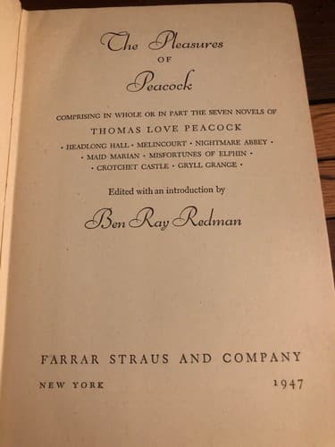 The pleasures of Peacock: Comprising in whole or in part His seven novels - Thumbnail 3