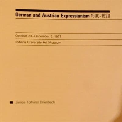 German and Austrian Expressionism 1900-1920 Exhibition Catalog - Thumbnail 2