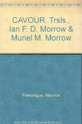 CAVOUR. Trsls., Ian F. D. Morrow & Muriel M. Morrow no jacket - Image 1