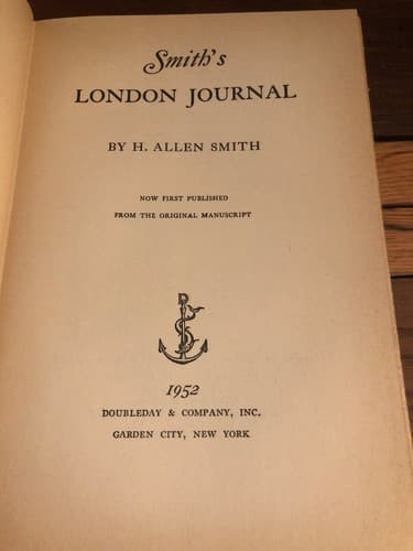 Smith's London journal;Now first published from the original manuscript 1953 1st - Thumbnail 6