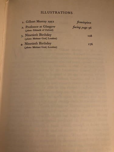 An unfinished autobiography Gilbert Murray 1960 2nd Printing Of 1st Edition HC - Thumbnail 6