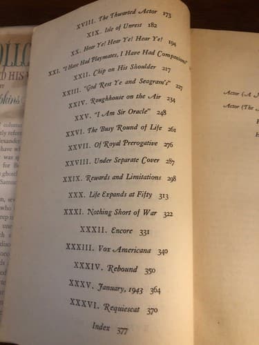 A. Woollcott his life & world 1945 1st Edition Hardcover Samuel Hopkins Adams - Thumbnail 6