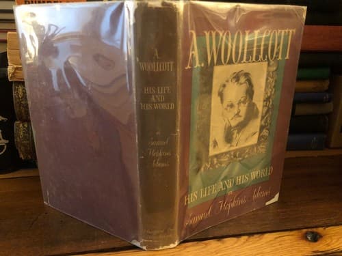 A. Woollcott his life & world 1945 1st Edition Hardcover Samuel Hopkins Adams - Image 1