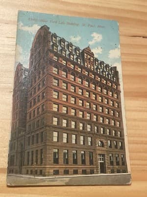 New York Life Building St Paul MN Postcard 1911 Sep 5 Postmarked Vintage Stamped - Image 1