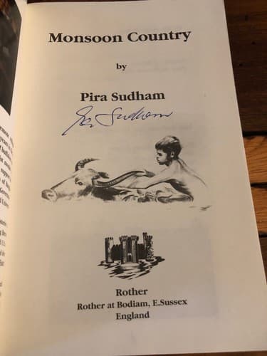 AUTOGRAPHED Monsoon Country 1st Edition W Rare Author Biographical Flyer Laid In - Image 1