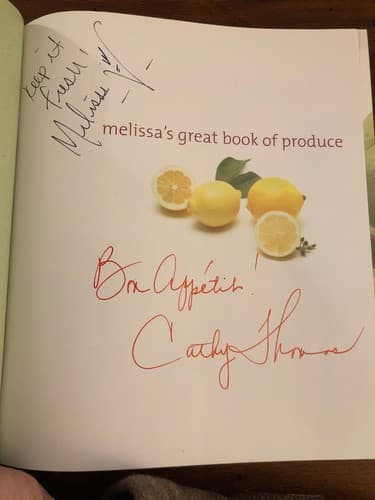 AUTOGRAPHED Melissa's Great Book of Produce: Everything You Need to Know - Image 1