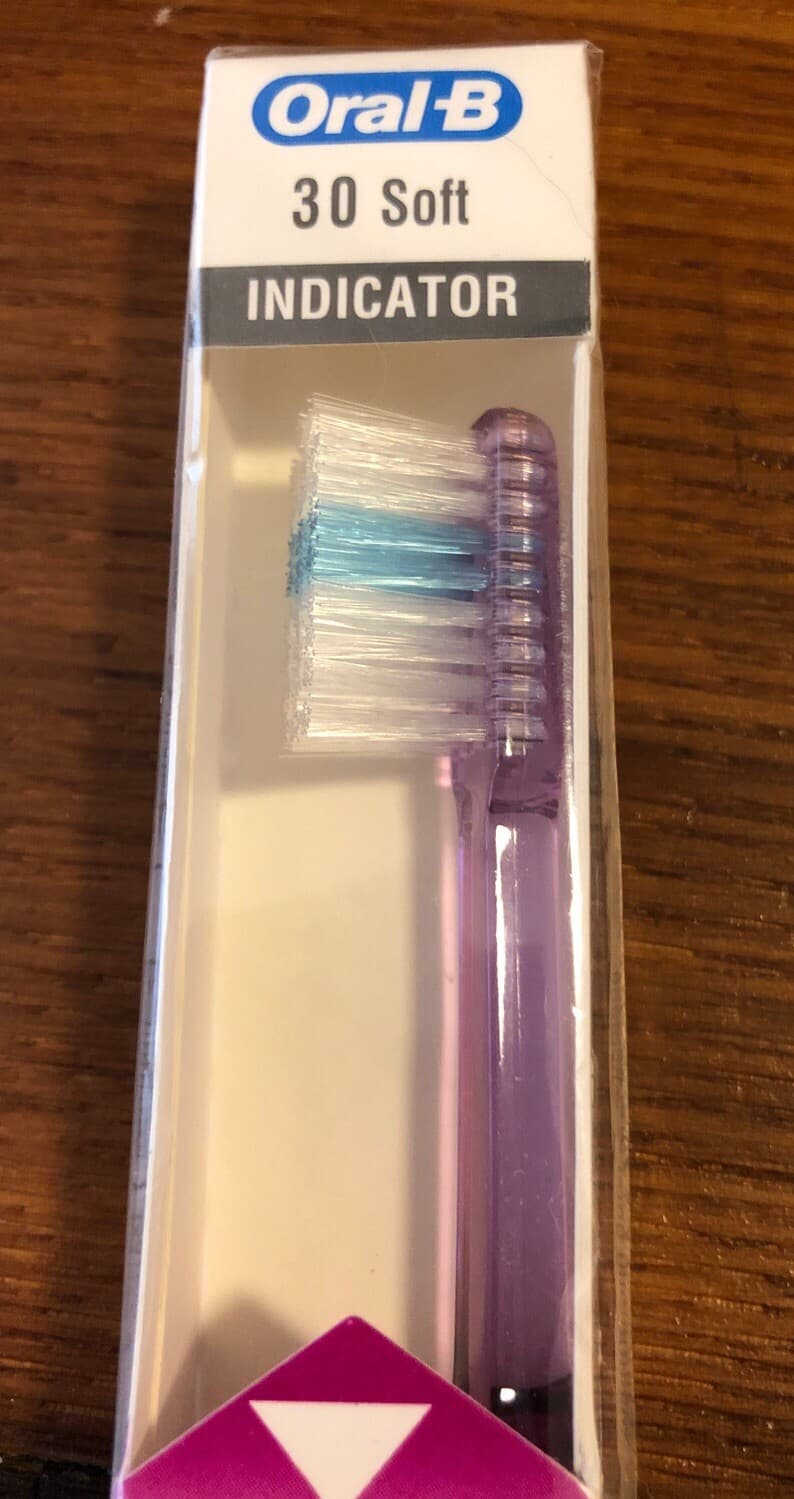 1994 Oral-B Indicator 30 Straight Soft Toothbrush Vintage - Brand New Sealed NOS - Thumbnail 2