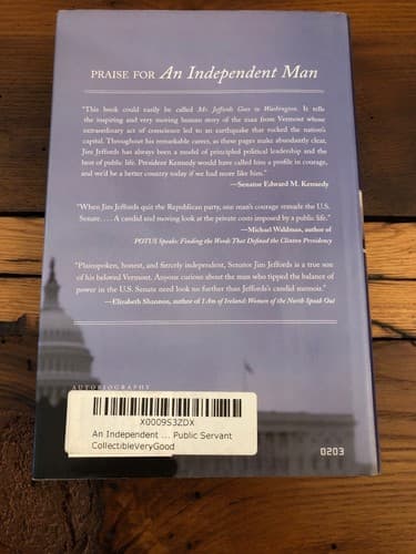 AUTOGRAPHED An Independent Man: Adventures of a Public Servant 1st Edition HC - Thumbnail 7