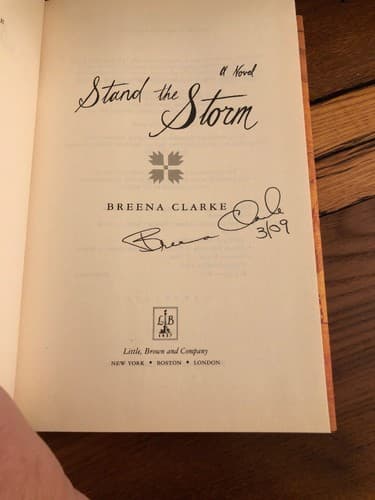AUTOGRAPHED Stand the Storm 1st Edition Hardcover Breena Clarke - Image 1