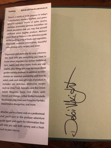 AUTOGRAPHED Melissa's Great Book of Produce: Everything You Need to Know - Thumbnail 3