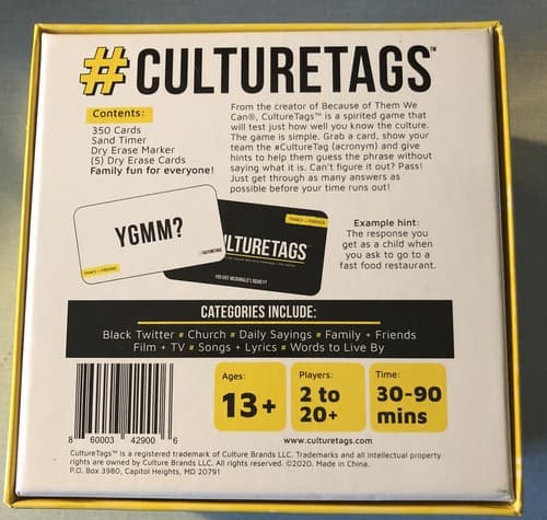#Culture Tags #Culturetags Card Game. Cards Still Sealed New, in Open Box. - Thumbnail 4