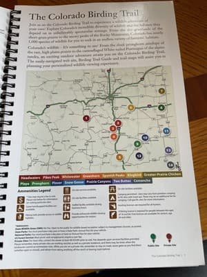 Colorado Birding Trail Southeastern Colorado Trail Guidebook Spiral Bound Maps - Thumbnail 2