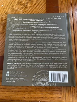 The Date Night Cookbook Rebecca Warbis Hardcover Romantic Recipes Easy Ideas - Thumbnail 2