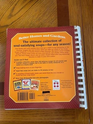 Better Homes and Gardens Biggest Book of Soups & Stews Cookbook Spiral Recipes - Thumbnail 2