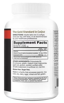 Qunol Ultra Coq10 200Mg 90 Softgels Ultra High Absorption Coenzyme Q10 Sup - Thumbnail 2
