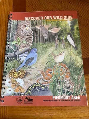 Virginia Birding and Wildlife Trail Guide Piedmont Area Spiral Map Book - Image 1