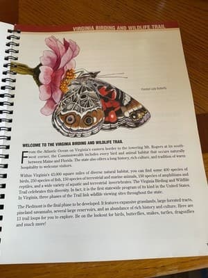 Virginia Birding and Wildlife Trail Coastal Area Spiral Guidebook Birds Map - Thumbnail 6