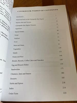 Chesapeake's Bounty Cookbook Katie Moose Paperback Regional Recipes - Thumbnail 3