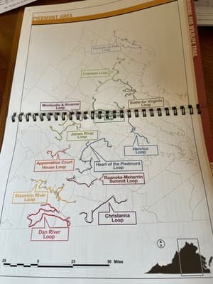 Virginia Birding and Wildlife Trail Guide Piedmont Area Spiral Map Book - Thumbnail 3