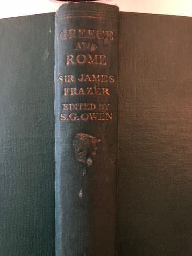 Greece And Rome : A Selection From The Works Of Sir James George Frazer 1949 HC - Image 1