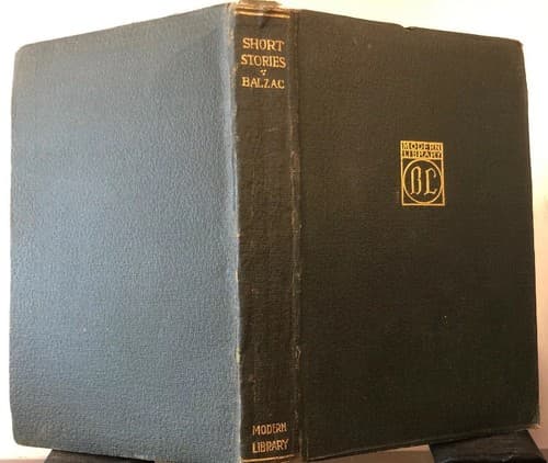 Short Stories Balzac, 1918 leatherette bound modern library edition - Image 1