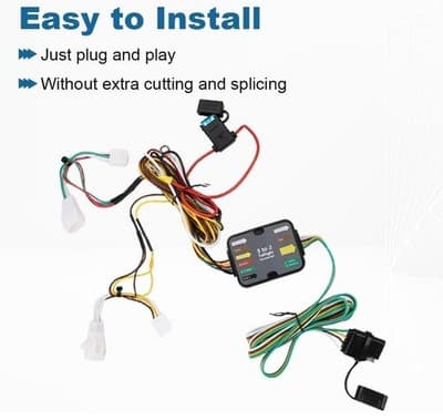 3 to 2 Taillight Converter Trailer Wiring Harness Toyota Prius 2004-2015 - Thumbnail 4