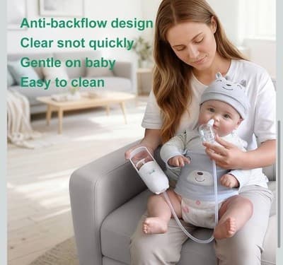 Babyfutur Nasal Aspirator Baby Electric Portable Hygienic Nasal Suction Safe - Thumbnail 5